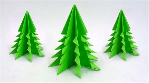 Easy Paper Christmas Tree Diy Origami 3d Christmas Craft Youtube