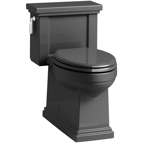 Black Compact Elongated Toilets At