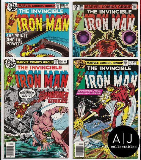 Lorsque son univers personnel est détruit, stark se lance dans une quête acharnée pour retrouver les coupables. comicsvalue.com - Iron Man #119 #120 #121 #122 FN/VF 7.0 ...
