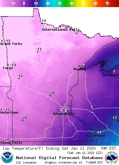 Cold Air Funnels Across Minnesota Friday Arctic Cold Returns Next Week