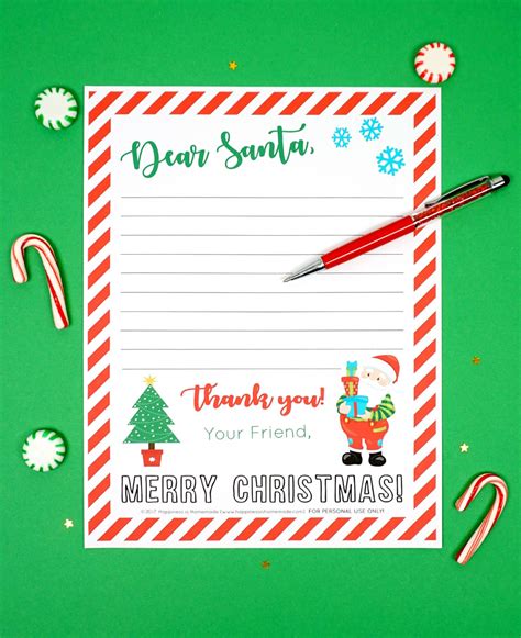 Letter To Santa Printables These Cute Printable Letter With Free