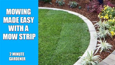 Mowing Made Easy With A Mow Strip Youtube