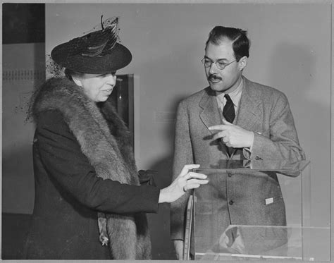 Eleanor Roosevelt And Frederic H Douglas At The Exhibition Indian Art Of The United States