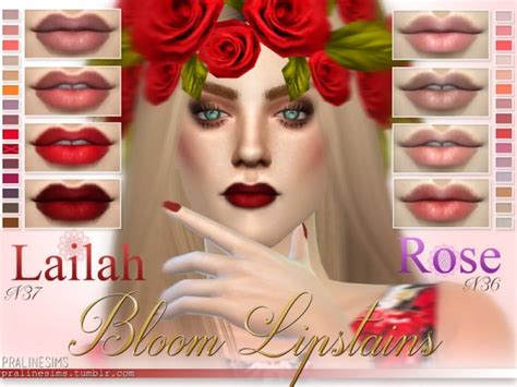 The Sims Resource Bloom Lipstains 2 Matte Lipsticks • Sims 4 Downloads