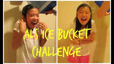 2 Sisters Take On The Als Ice Bucket Challenge Youtube