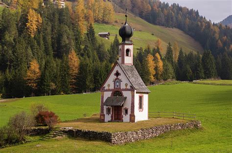 St Johann Church Santa Maddalena Funes Valley Dolomites Alto Adige