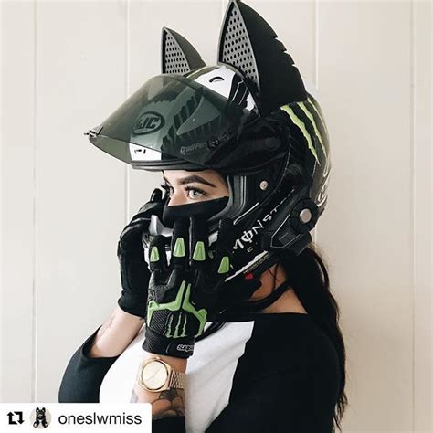 Motorcycle Helmet With Cat Ear Upgrades Motorcycle