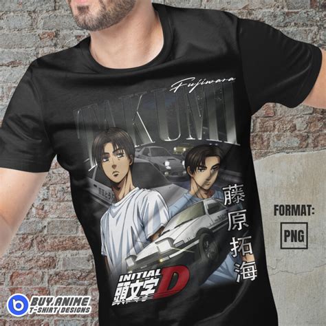 Premium Takumi Fujiwara Initial D Bootleg Anime T Shirt Design Buy T Shirt Designs