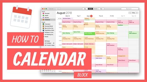 How To Calendar Block Your Week Youtube