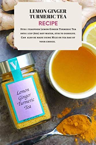 Lemon Ginger Turmeric Tea Two Oz Jars Delicious And Anti