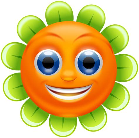 Smiling Sunflower Clip Art Image Clipsafari