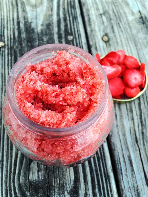 Diy Coconut Strawberry Body Scrub