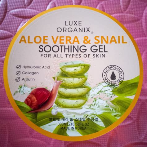 Luxe Organix Aloe Vera And Snail Soothing Gel Full Ingredients And