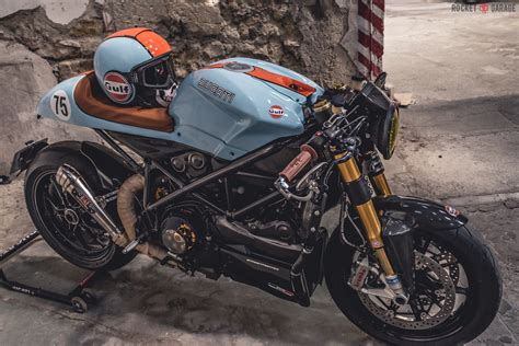 Ducati 1098 Café Racer Gulf Style Rocketgarage Cafe Racer Magazine