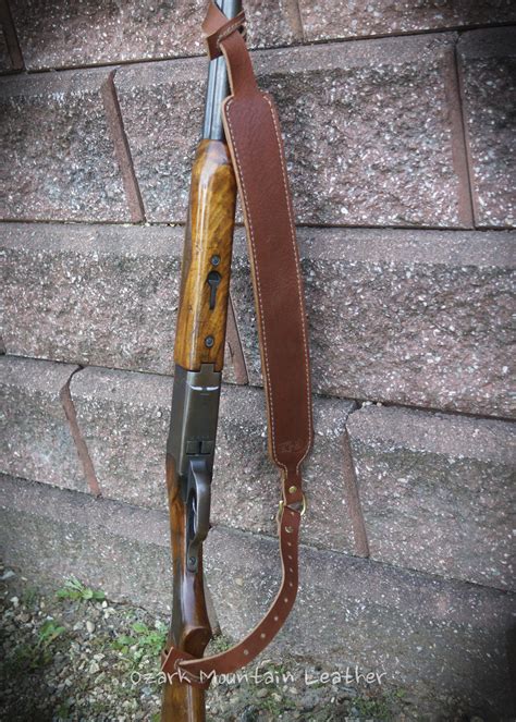 Custom Leather Shotgun Sling For Guns Without Swivels Handmade In Usa