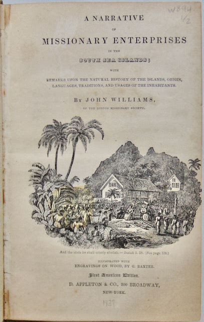 Williams John A Narrative Of Missionary Enterprises In The South Sea Haaswurth Books