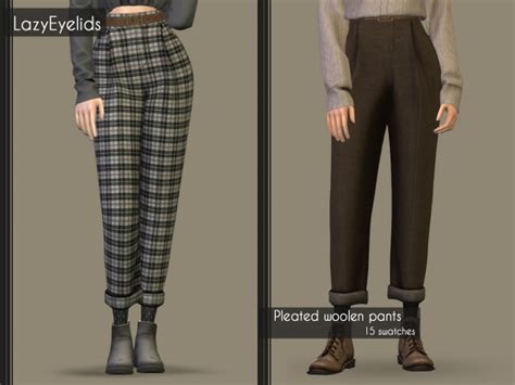 Pleated Woolen Pants The Sims 4 Download