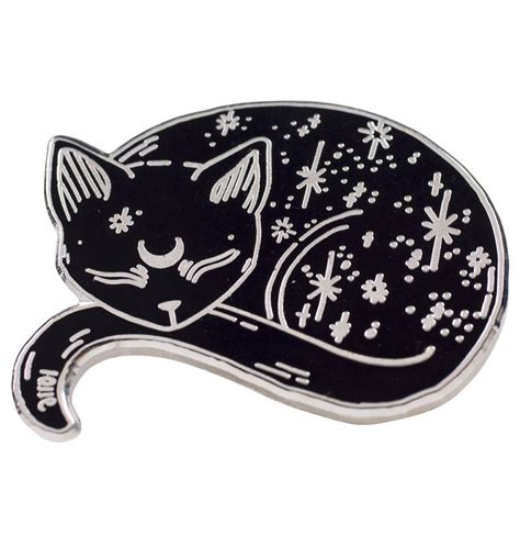 Magical Cat Pin Cat Enamel Pin Enamel Pins Cat Jewelry