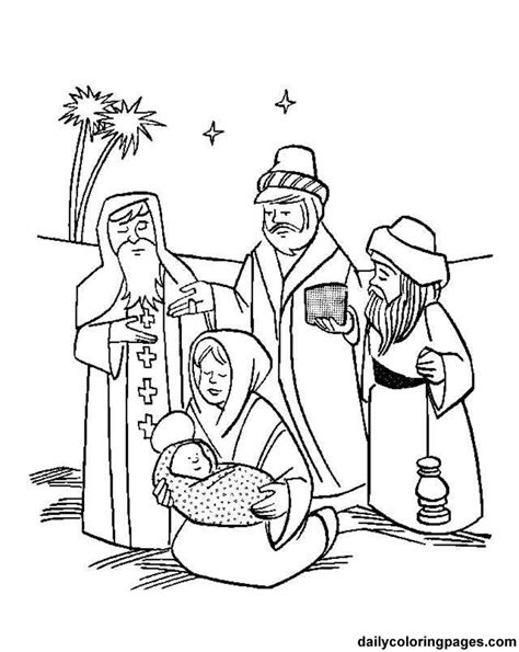 Christian Christmas Coloring Pages For Kids Coloring Home