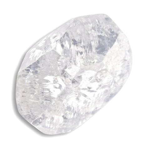 210 Carat Oblong Bright White Rough Diamond Freeform Crystal The Raw