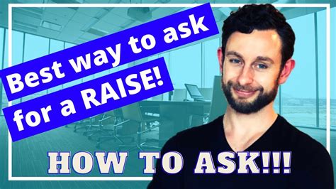 The Best Way To Ask Your Boss For A Raise At Work Asking For A Raise Example Youtube