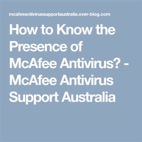 Pin On Mcafee Support Number Australia