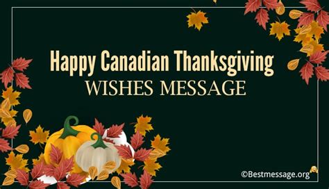 Happy Canadian Thanksgiving Wishes Messages Quotes