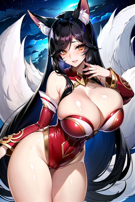 Rule 34 1girls 9 Tails Ahri Ai Generated Curvy Body Curvy Female Curvy Figure Female Focus