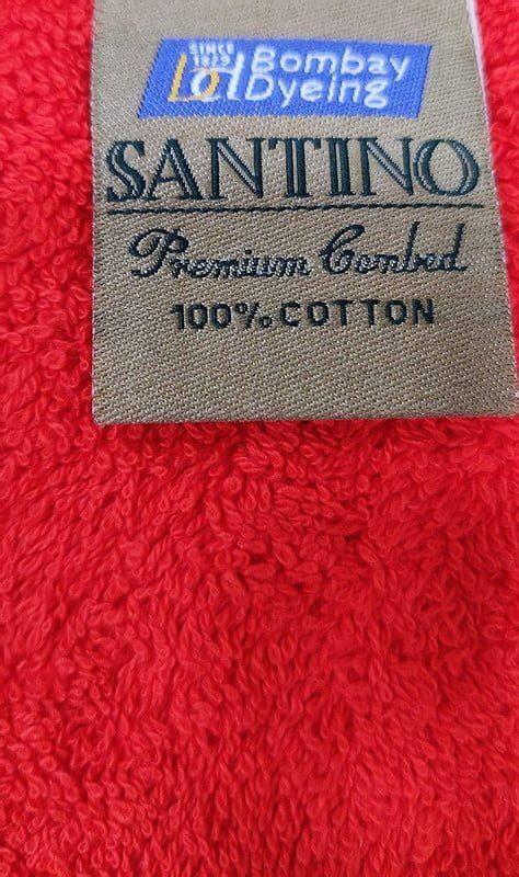Bombay Dyeing Santino 550 Gsm Cotton Bath Towel Large Neon Red