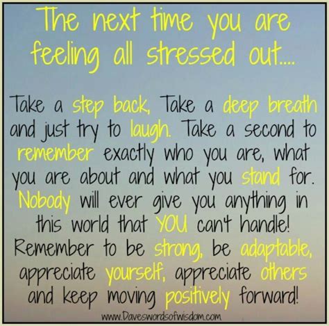 Coping With Stress Quotes Quotesgram