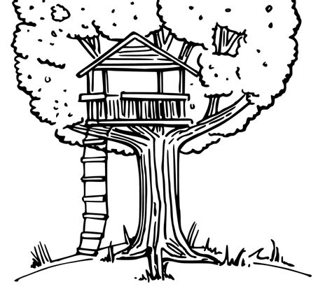 Treehouse Coloring Pages Best Coloring Pages For Kids Drawing For