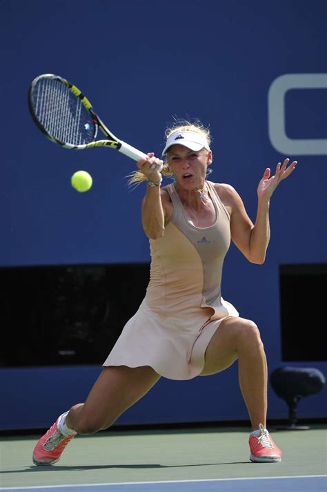 Caroline Wozniacki Us Open Semi Final Match In New York Gotceleb