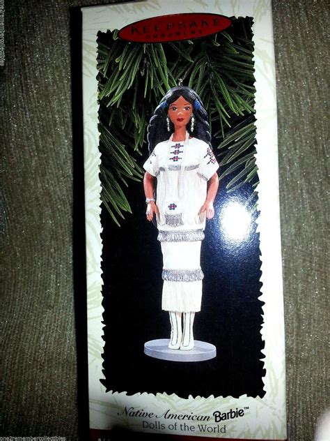 Hallmark Keepsake 1996 Native American Barbie Doll Indian Christmas Ornament New Ebay