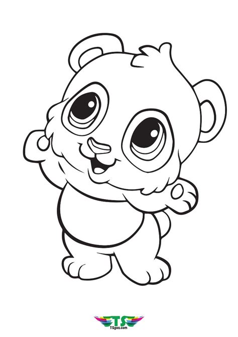 Cute Panda Coloring Page For Toddler