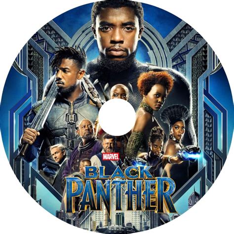 The Black Panther 2018 R0 Custom Dvd Labels Dvdcovercom