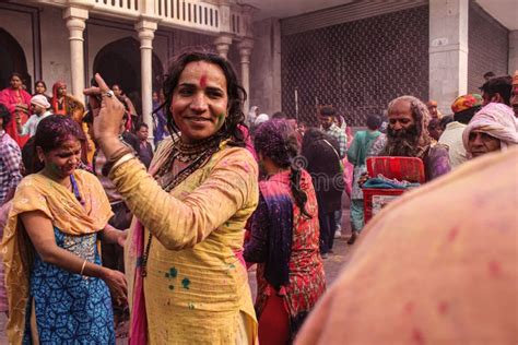 Mathura Uttar Pradesh India January 6 2020 Woman Dance Performing