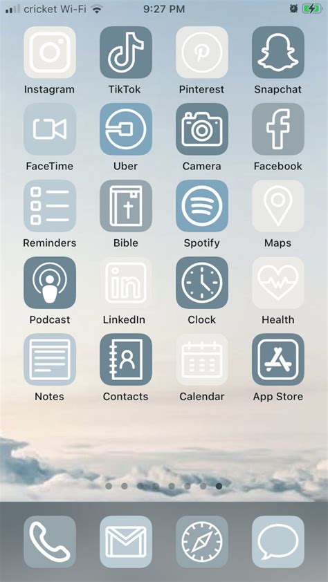 43 Blue Aesthetic App Icons ~ Bedroom Decoration Web