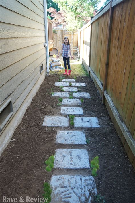 Side Yard Hopscotch With Diy Stepping Stones Rave And Review