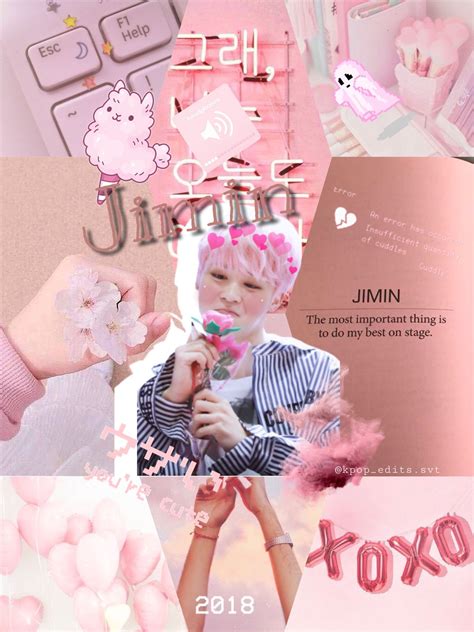 10 Incomparable Jimin Pink Aesthetic Wallpaper You Can Use It Without A