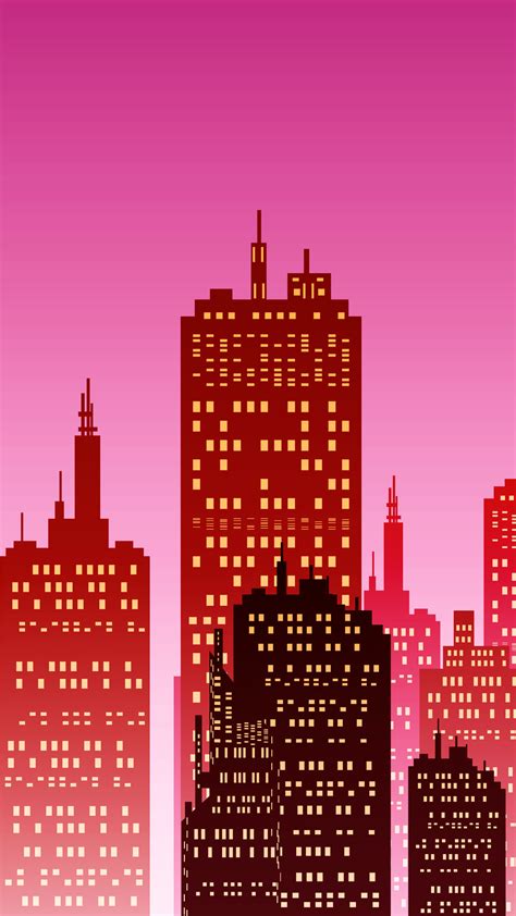 1080x1920 City Skyline Sunset Cityscape Building Iphone 76s6 Plus