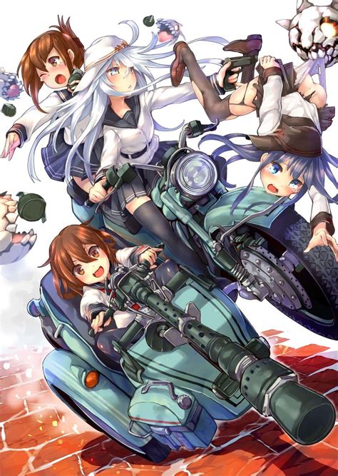 Hibiki Inazuma Ikazuchi Akatsuki Verniy And 1 More Kantai Collection Drawn By Satoudaiji