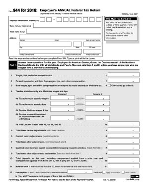 Rules governing practice before irs. Form 944 - Fill Out and Sign Printable PDF Template | SignNow