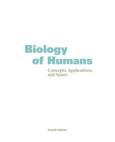 Biology Of Humans By Judith Goodenough Open Library