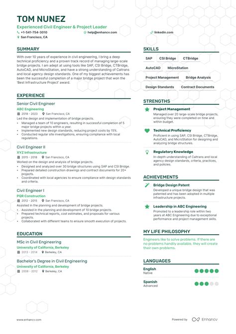 5 Civil Engineer Resume Examples And Guide For 2023