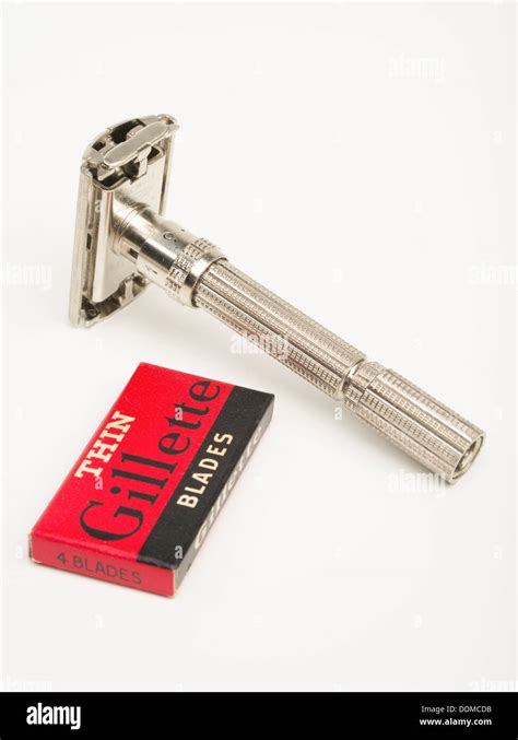 Vintage Gillette Adjustable Razor Stock Photo Alamy