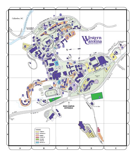 Western Carolina University Maps
