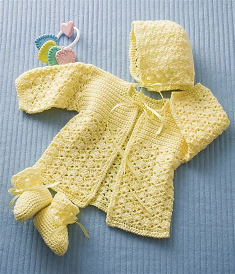 5 Free Crochet Baby Sweater Set Patterns Youll Adore Daily Crochet