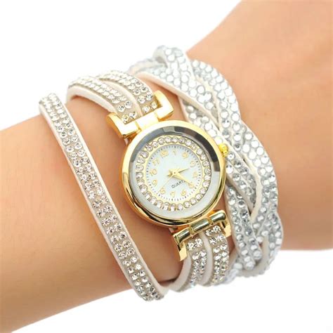 Fashion Luxury Rhinestone Bracelet Women Watch Lady Quartz Watch Women