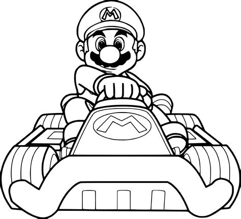 Coloriage Mario Kart Deluxe Coloriage De Mario Kart Super Mario Coloring Pages Mario