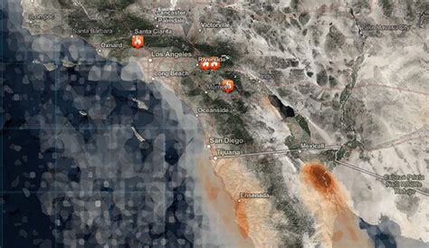 Southern California Smoke Map